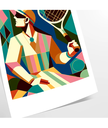 Retro Tennis Poster Les êtres humains sont 