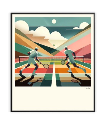 Tennis Print Vintage Poster 3 une grave pollution 