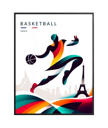 Basketball Artwork Paris Poster outlet