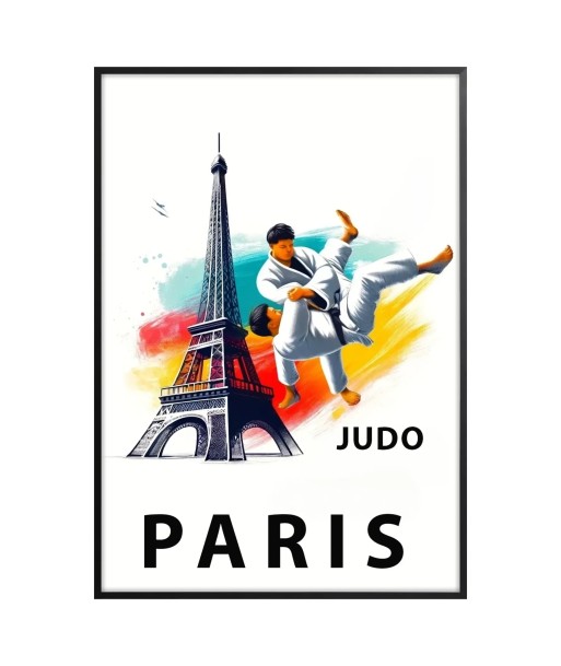 Judo Poster Paris Print Amélioration de cerveau avec