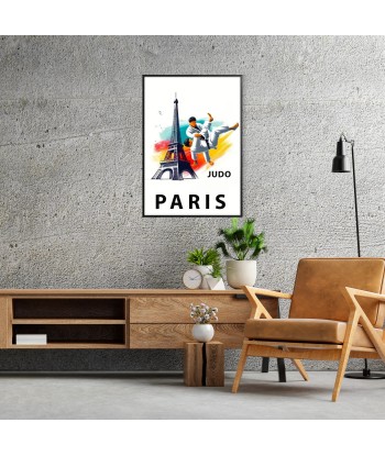 Judo Poster Paris Print Amélioration de cerveau avec