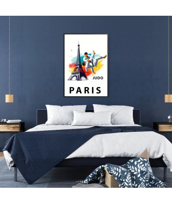 Judo Poster Paris Print Amélioration de cerveau avec