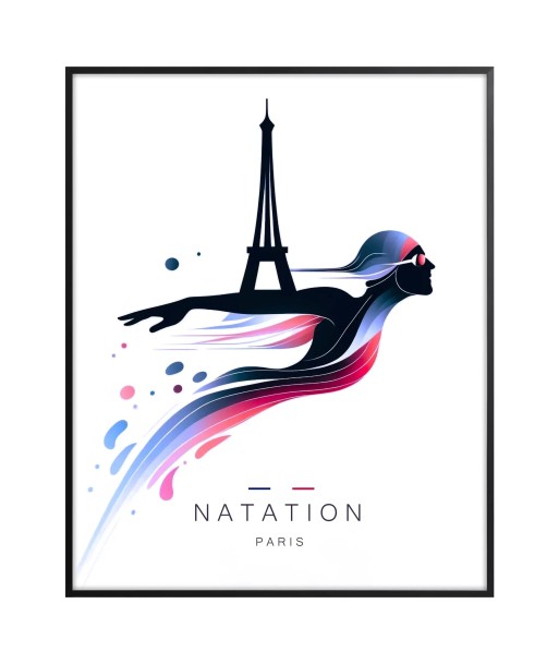 Swimming Poster Paris Poster 2 de France