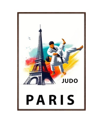 Judo Poster Paris Print Amélioration de cerveau avec