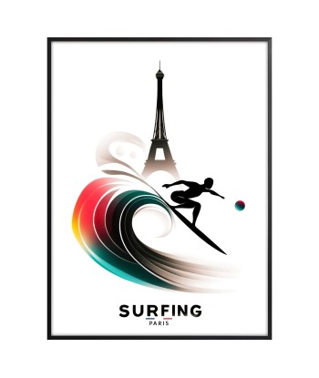 Surfing Wall Art Paris Poster online