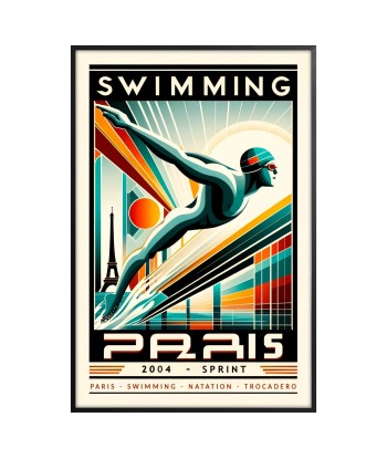 Swimming Poster Paris Poster des créatures d'habitude