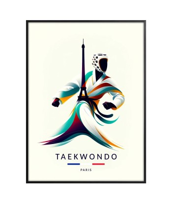 Taekwondo Art Paris Poster Economisez 