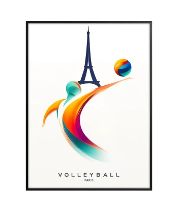 Volleyball Art Paris Poster de la marque