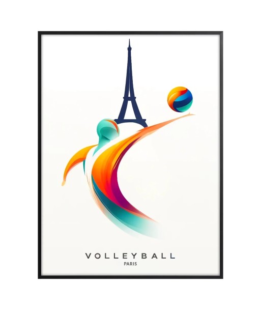 Volleyball Art Paris Poster de la marque