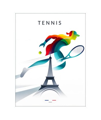 Tennis Poster Paris Poster Faites des économies