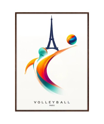 Volleyball Art Paris Poster de la marque