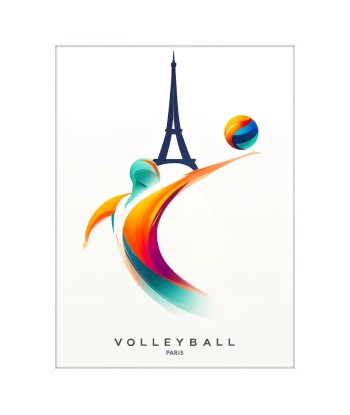 Volleyball Art Paris Poster de la marque