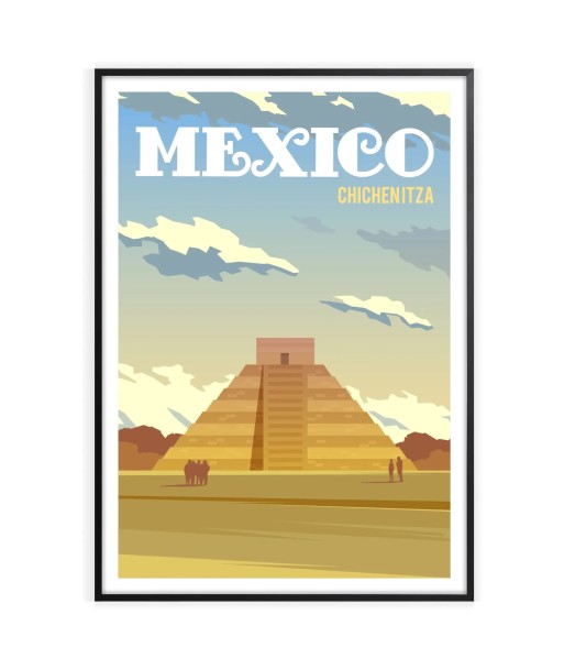 Chichenitza Print Mexico Wall Art Poster Venez découvrir notre 