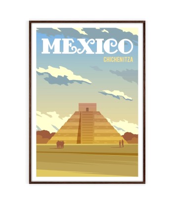 Chichenitza Print Mexico Wall Art Poster Venez découvrir notre 