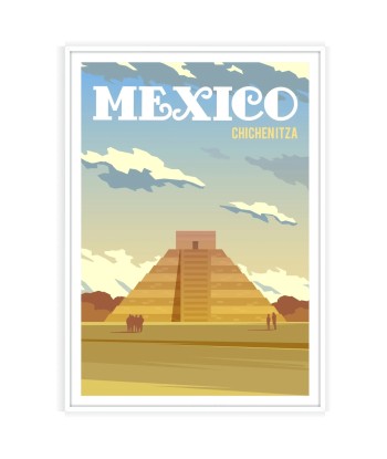 Chichenitza Print Mexico Wall Art Poster Venez découvrir notre 