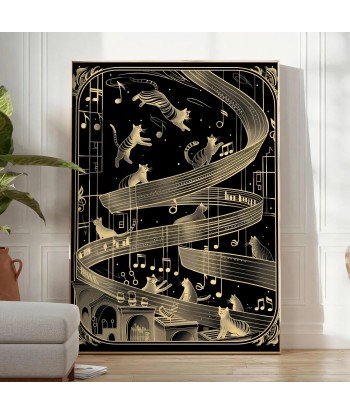 Cats And Melodies Wall Art les muscles