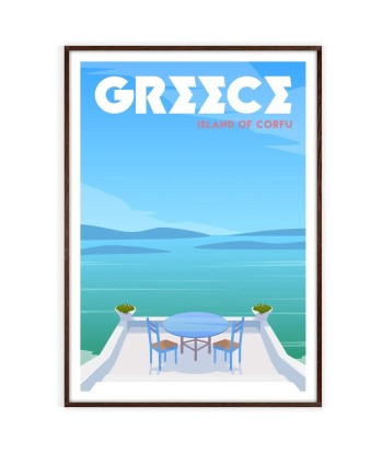 Corfu Print Greece Wall Art Poster 2 - 3 jours ouvrés.