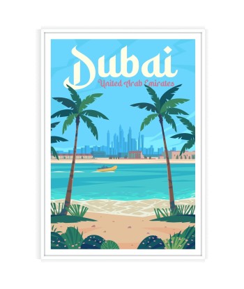 Dubai Print Travel Poster À commander