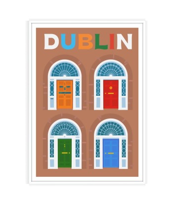 Dublin Print Wall Art Poster pas cher 