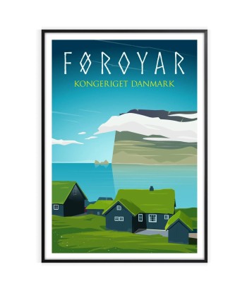 Foroyar Poster Danmark Travel Print 2023