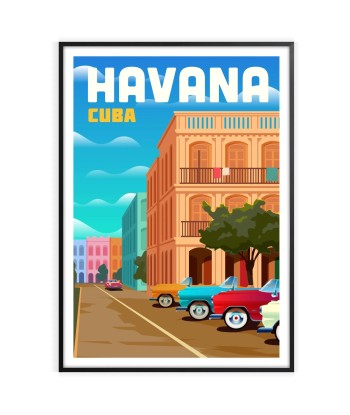 Havana Print Cuba Travel Poster votre