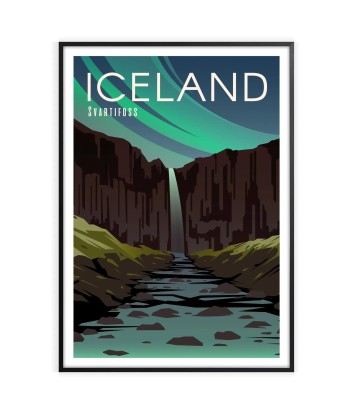 Iceland Print Travel Poster online