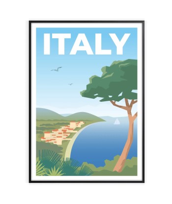 Italy Print  Travel Poster en linge