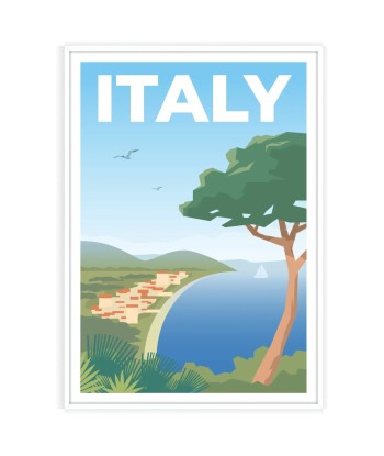 Italy Print  Travel Poster en linge