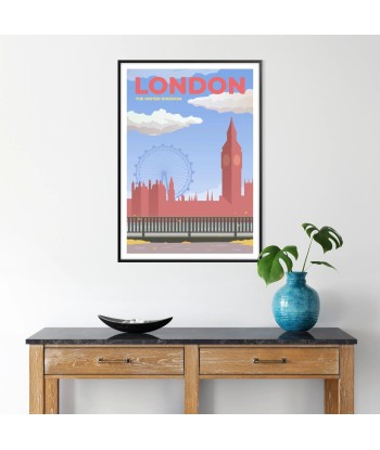 London Print Travel Poster de votre