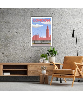 London Print Travel Poster de votre