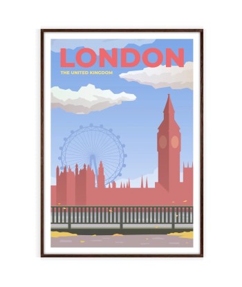 London Print Travel Poster de votre