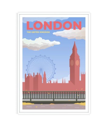 London Print Travel Poster de votre