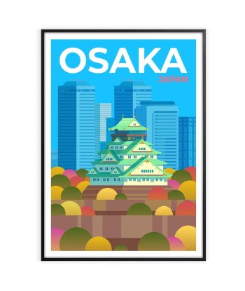 Osaka Print Japan Wall Art Poster la livraison gratuite