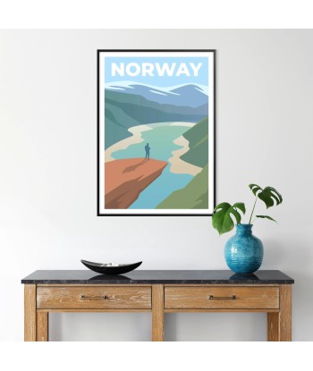 Norway Print Wall Art Poster d'Europe débarque