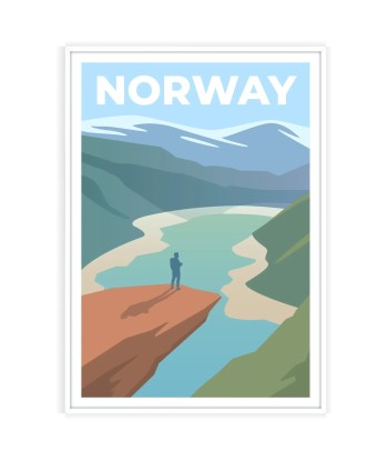 Norway Print Wall Art Poster d'Europe débarque