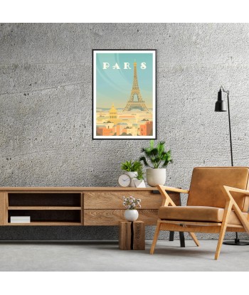 Paris Print Travel Poster le concept de la Pate a emporter 