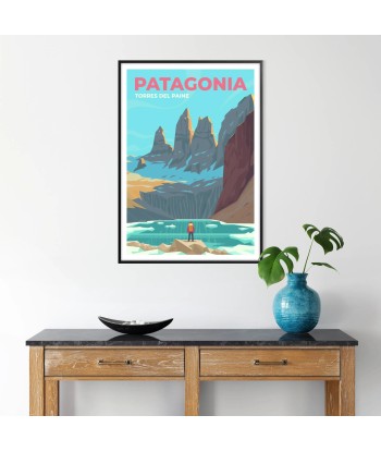 Patagonia Print Travel Poster Pour