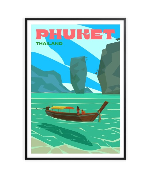 Phuket Print Travel Poster Venez découvrir notre 