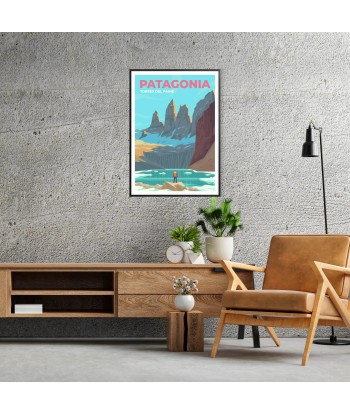 Patagonia Print Travel Poster Pour