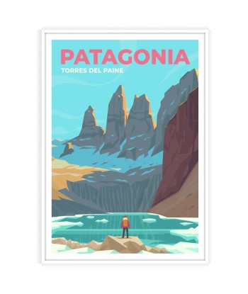 Patagonia Print Travel Poster Pour