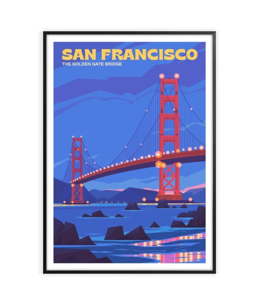 San francisco Print Travel Poster 2023