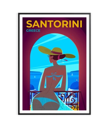 Santorini Print Greece Travel Poster suggérées chez