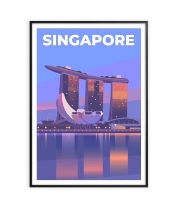 Singapore Print Travel Poster de l' environnement