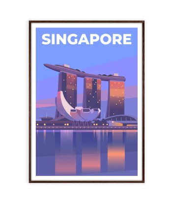 Singapore Print Travel Poster de l' environnement