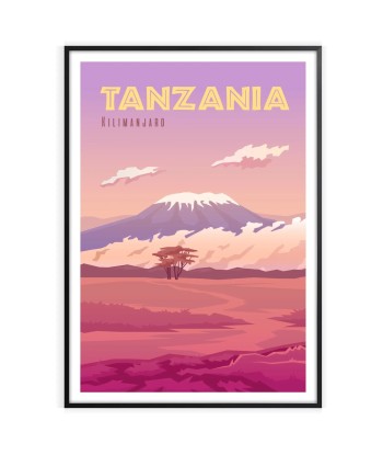 Tanzania Print Travel Poster Le MVP de beaucoup