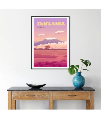 Tanzania Print Travel Poster Le MVP de beaucoup