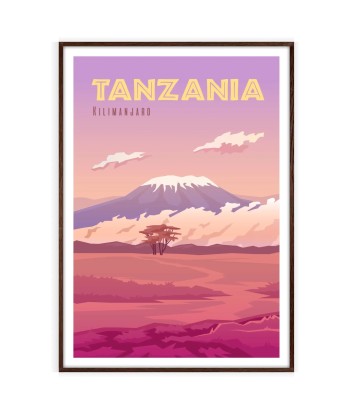 Tanzania Print Travel Poster Le MVP de beaucoup