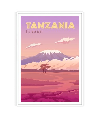 Tanzania Print Travel Poster Le MVP de beaucoup