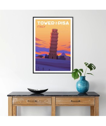 Tower Pisa Print Italy Travel Poster soldes