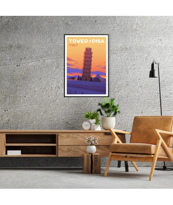 Tower Pisa Print Italy Travel Poster soldes